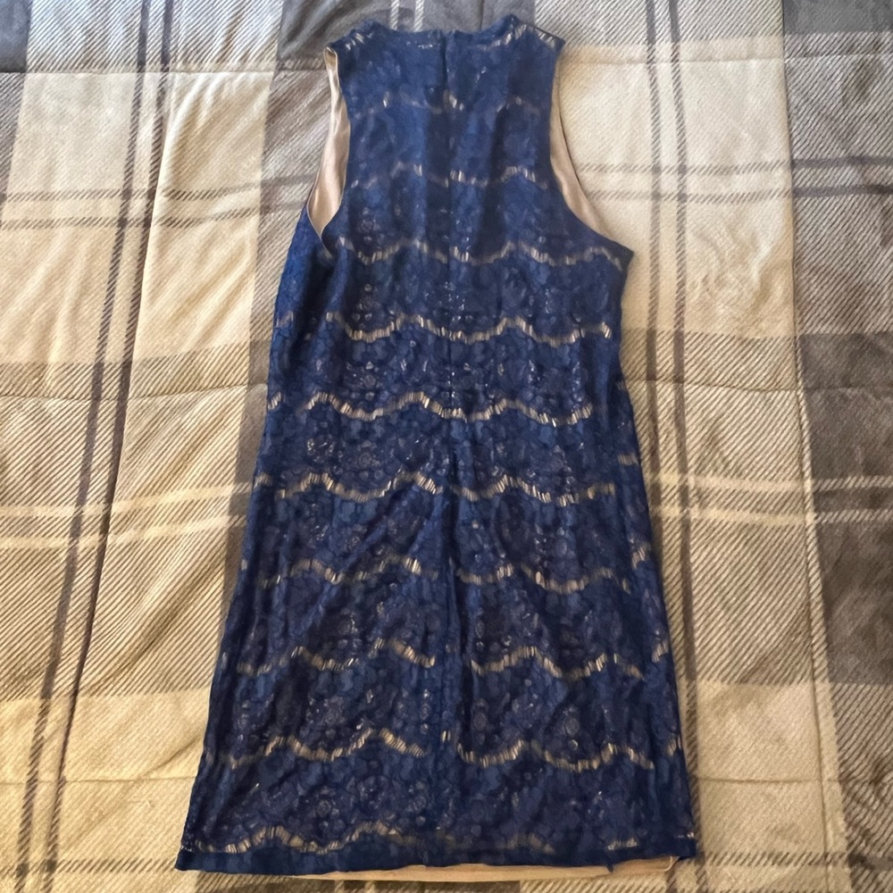Mini Blue Lace Love Fire Dress